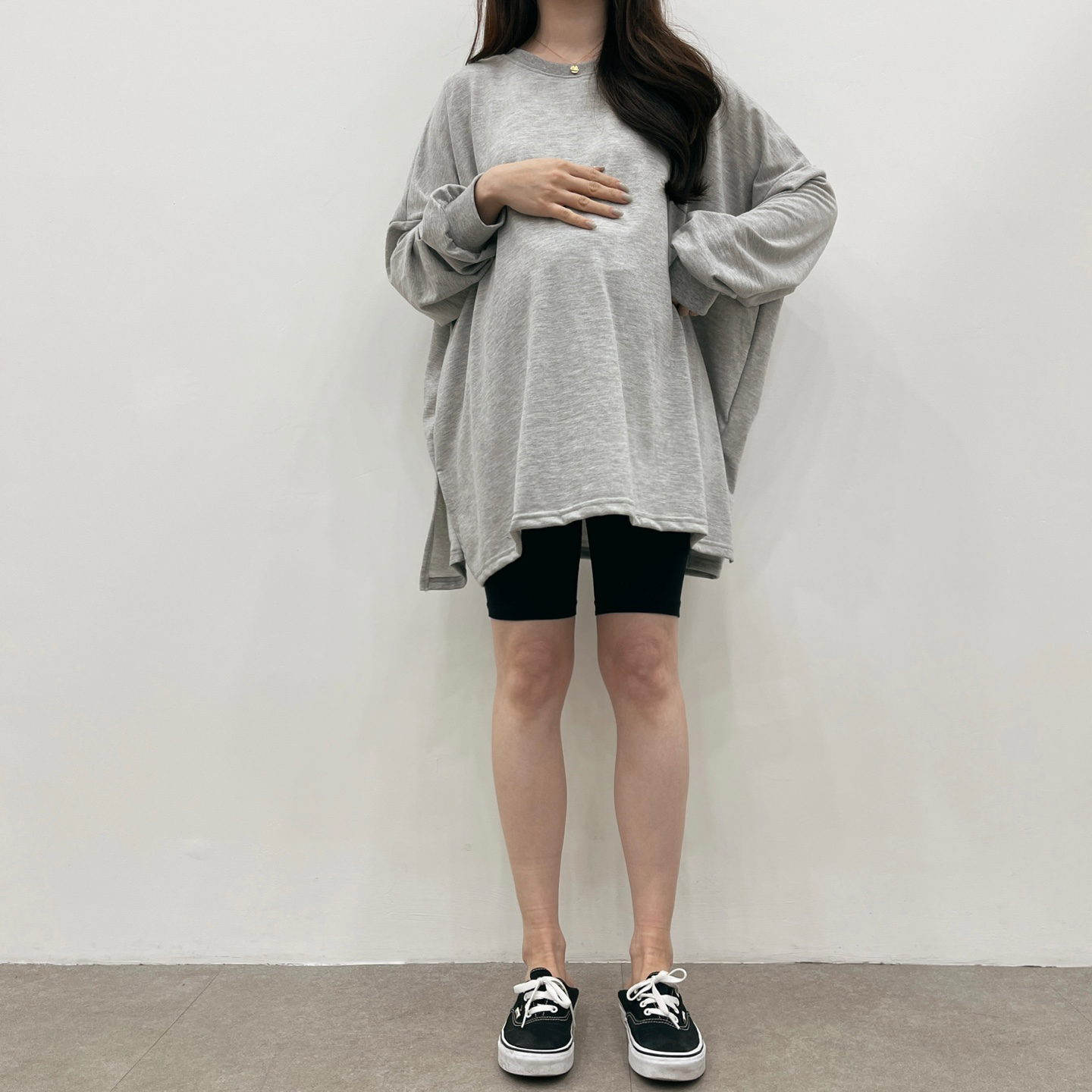 완전박시한코튼T-블랙,화이트,그레이 상세 이미지 20