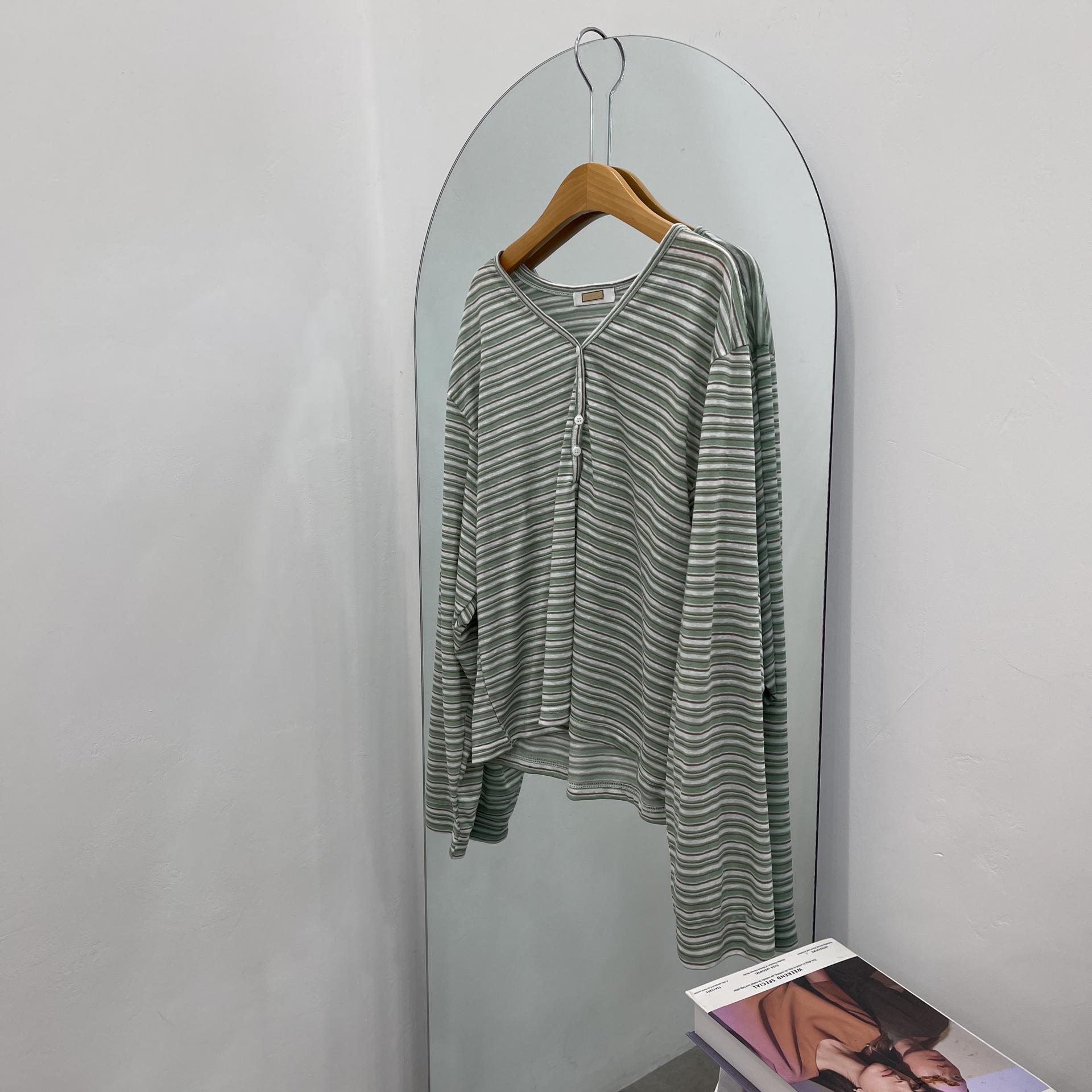 (2사이즈)다이브단가라단추T-3color
