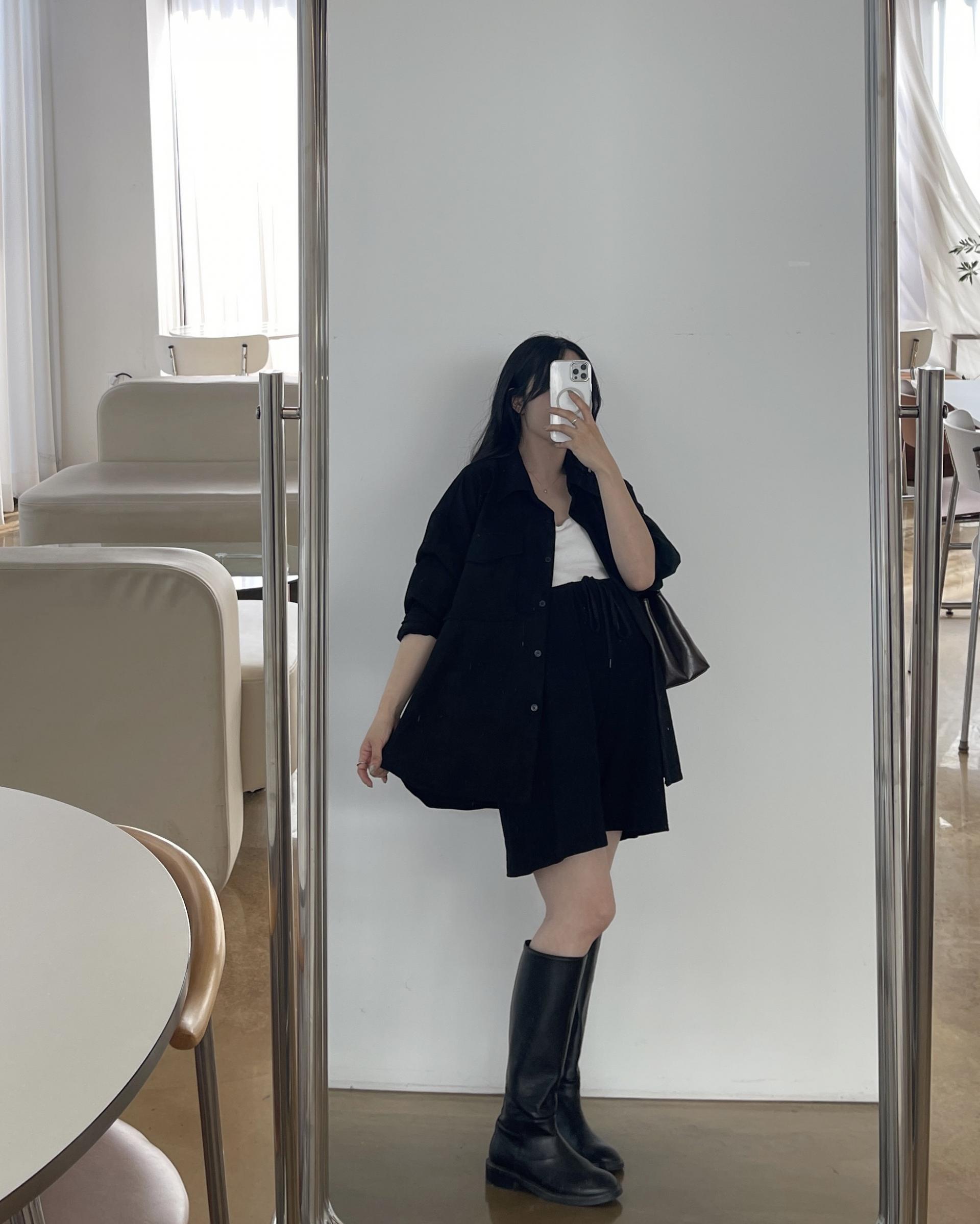 스웨이드셔츠자켓-2color (+끈)