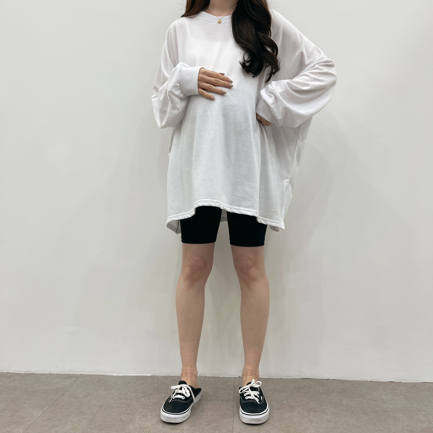완전박시한코튼T-블랙,화이트,그레이 상세 이미지 8