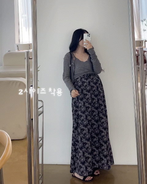 (2사이즈)케미플라워 밴딩SK-2color