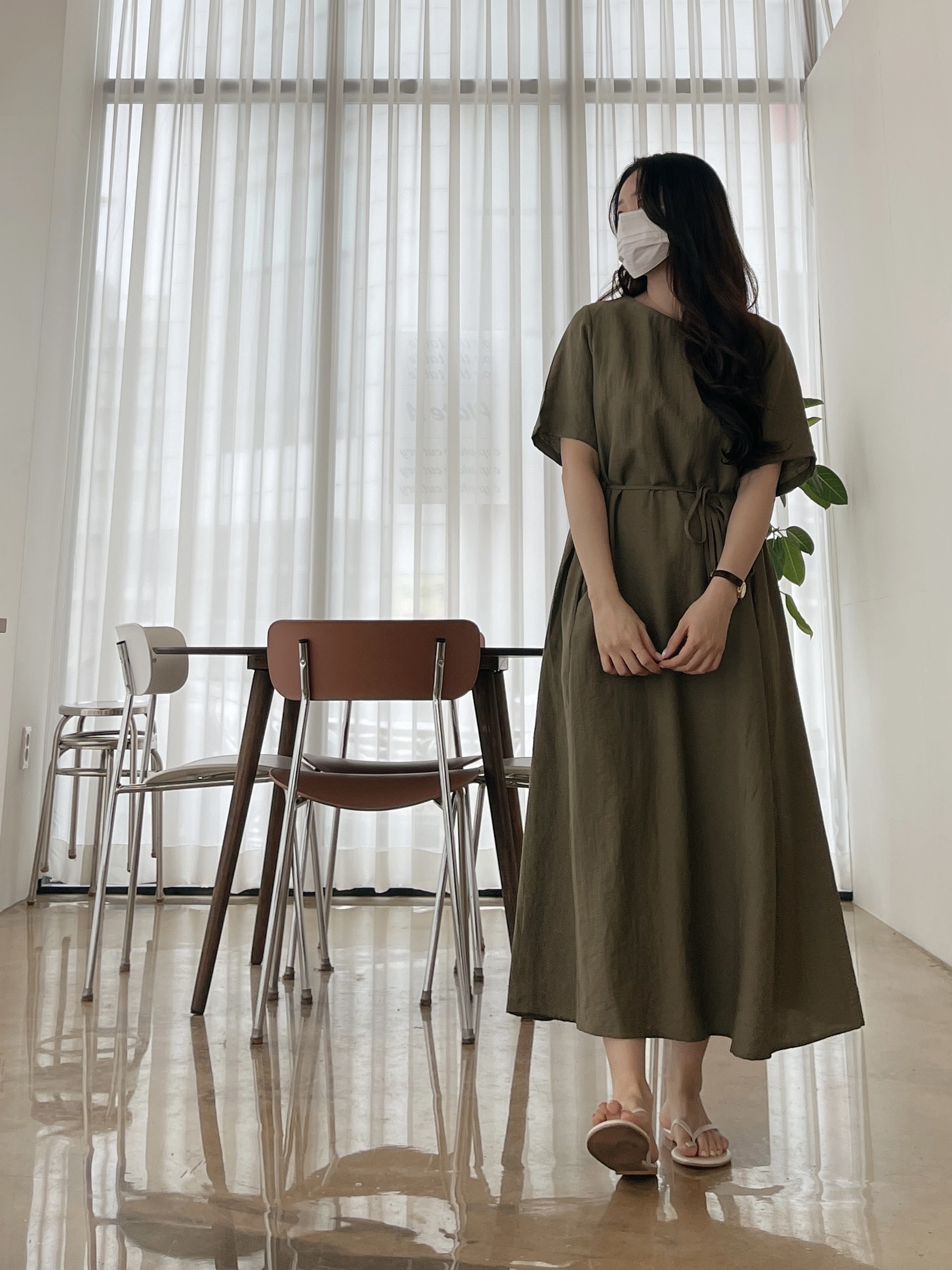린넨타임원피스-베이지,카키,블랙 상세 이미지 26
