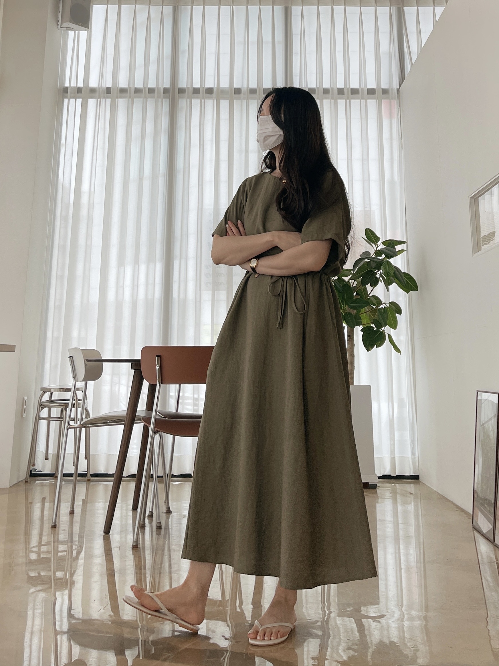 린넨타임원피스-베이지,카키,블랙 상세 이미지 32