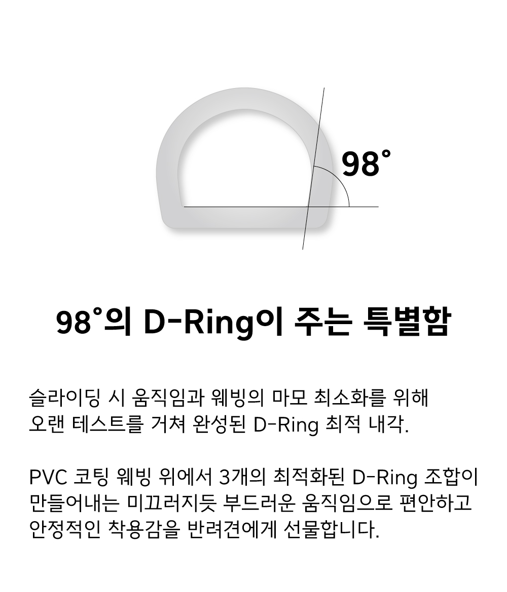 하이크-엔드 D-슬립 방수 목줄