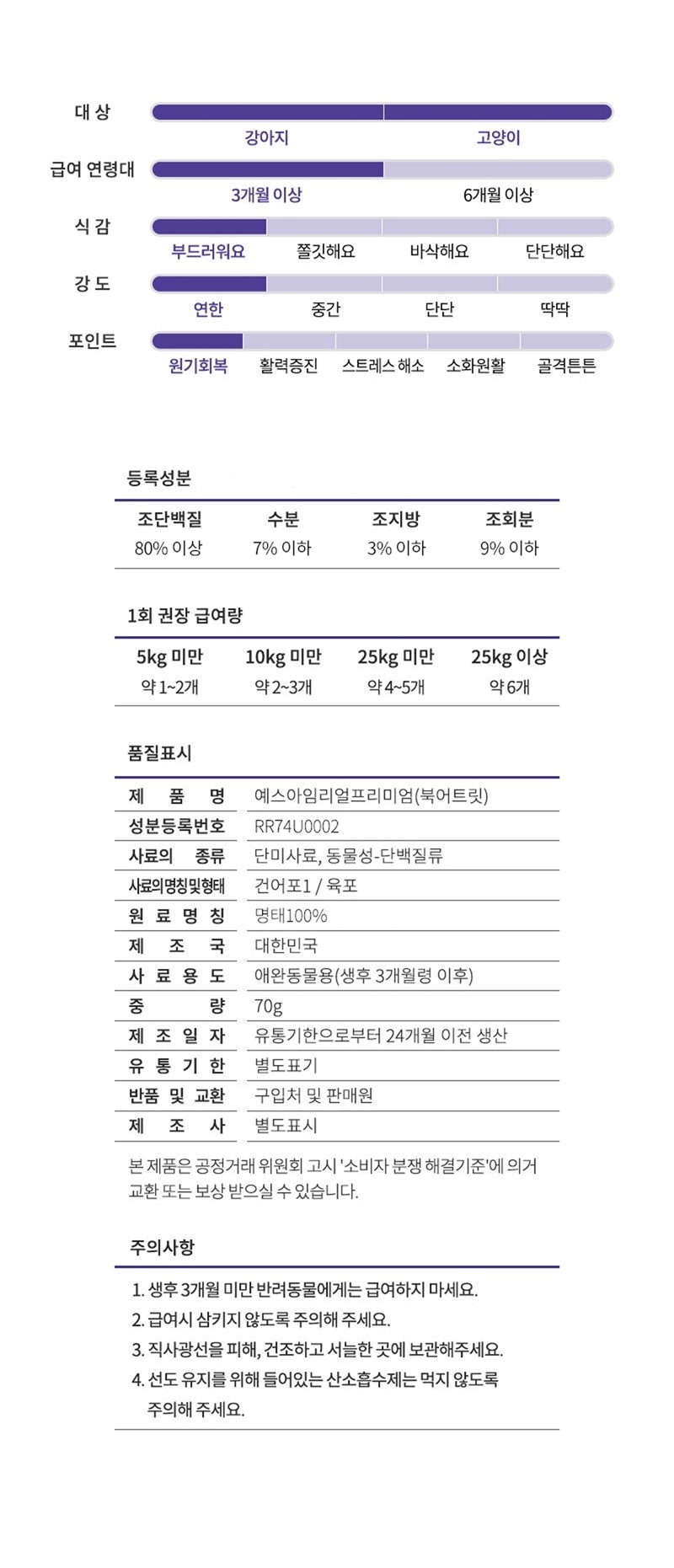 골드로니 아임리얼 북어 트릿