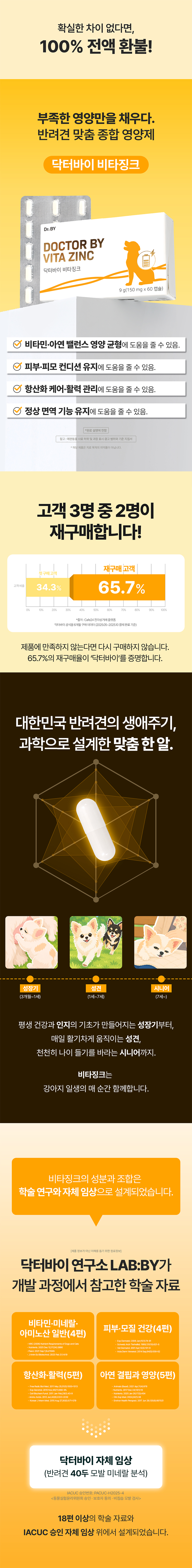 닥터바이 비타징크 강아지 종합비타민