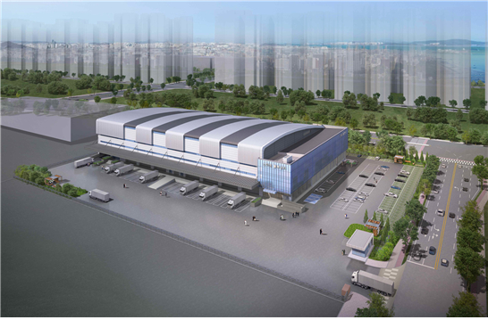 인천항 스마트 공동물류센터 조감도/사진제공=인천항만공사