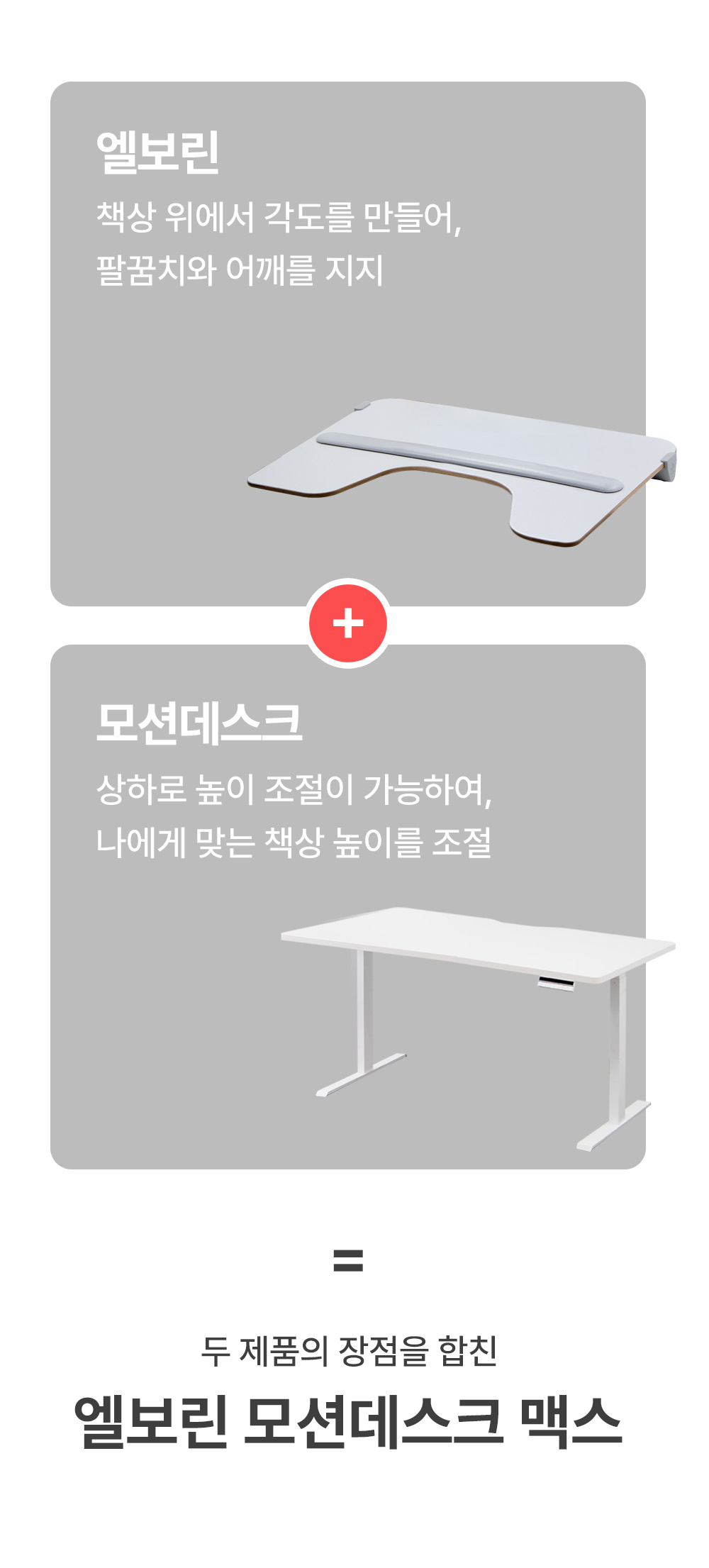 [사전 예약] 엘보린 모션데스크 맥스 (단품)
