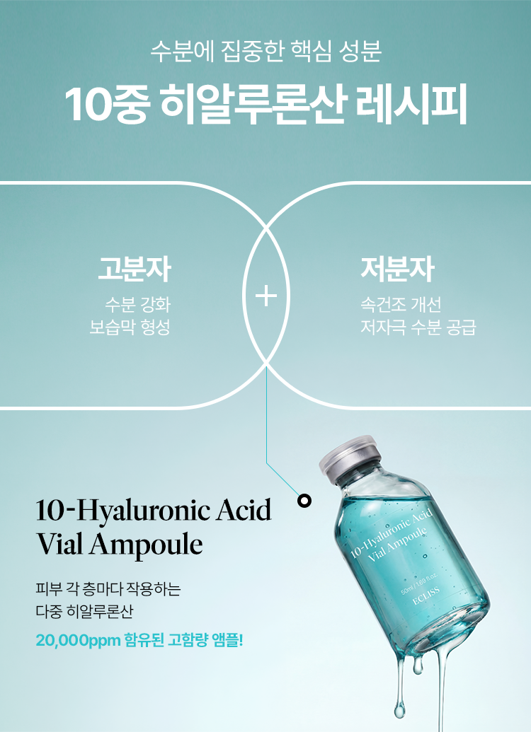 10중 히알루론산 바이알 앰플 50ml