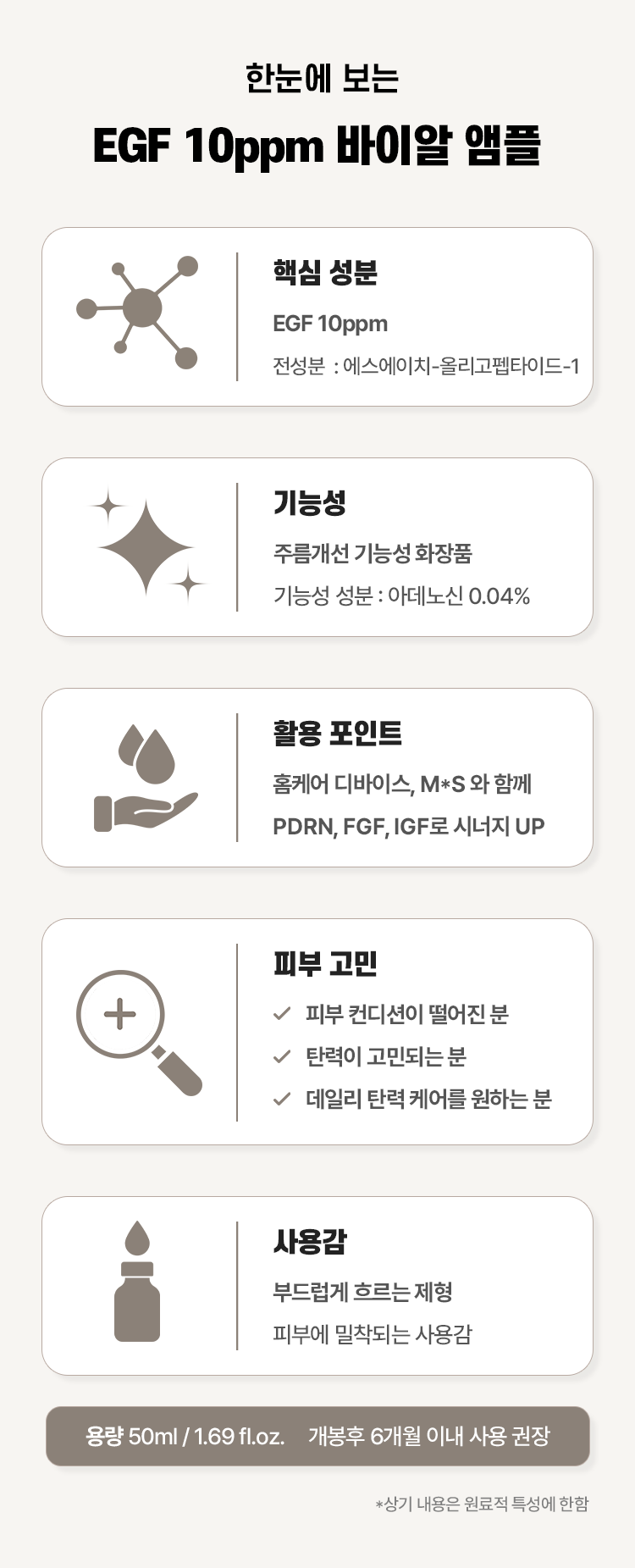 EGF 10ppm 바이알 앰플