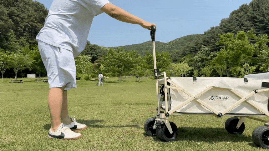 다잡 캠핑 웨건 확장형 접이식 폴딩 카트