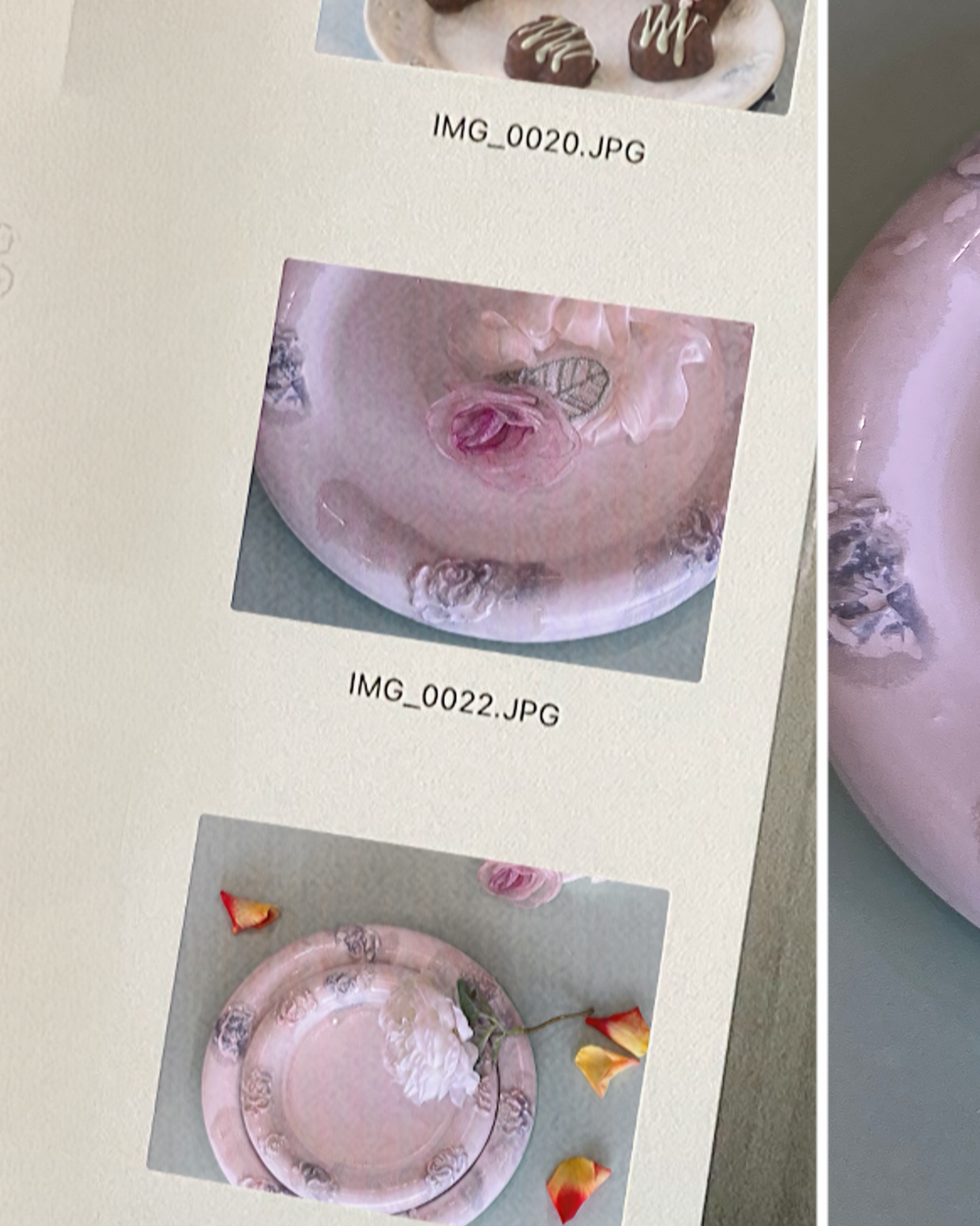 [viviflo] rose series _ ring plate (2 size)/ 로즈 링 플레이트 (2size)