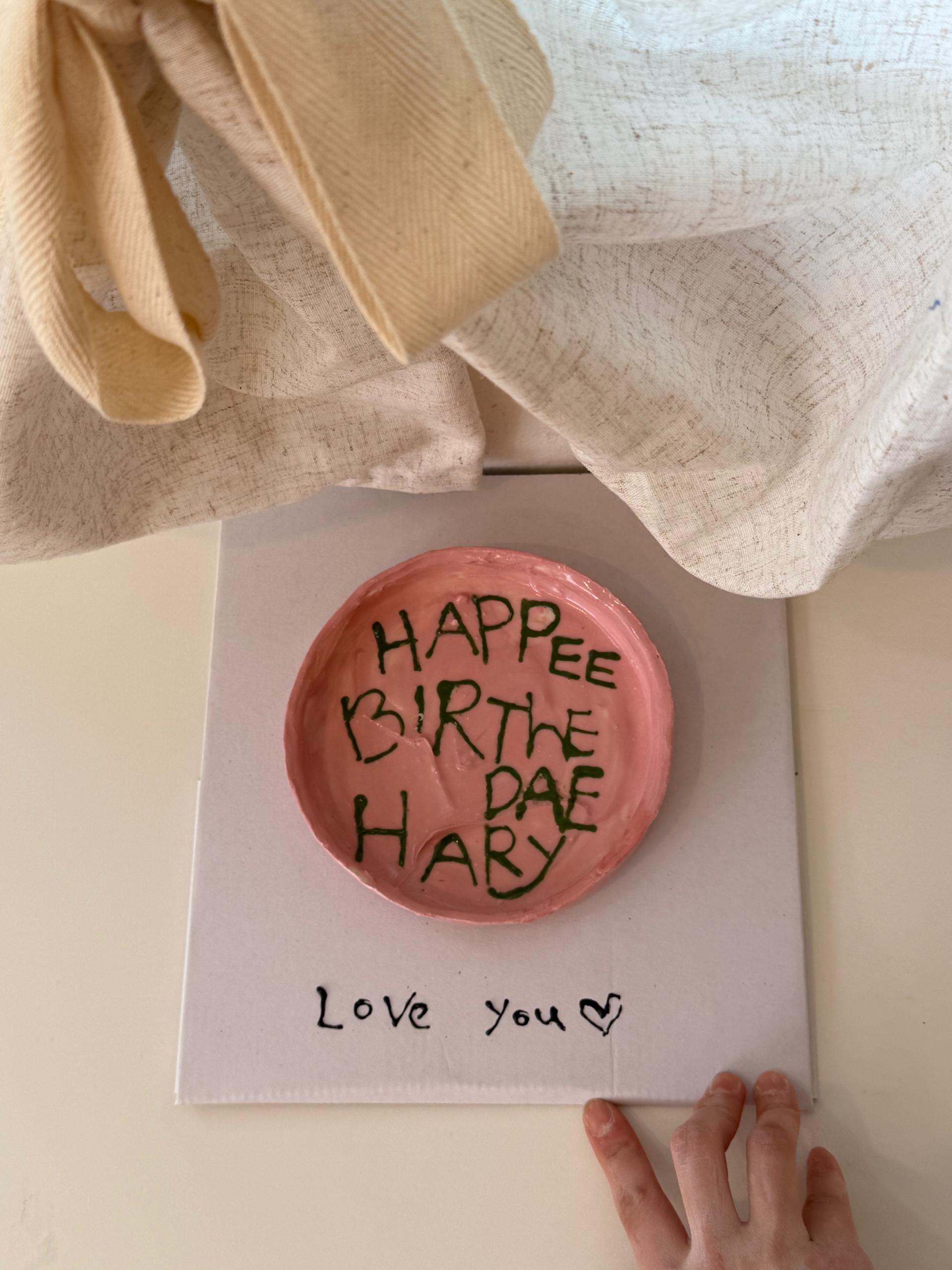 [주문제작] custom cake plate 01/ 커스텀 케이크 접시 01 (2size)