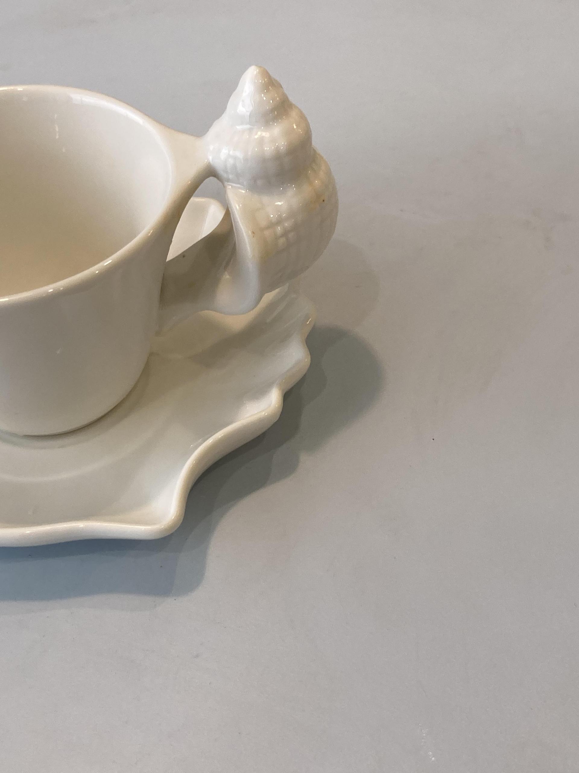 [vijewl] Shell Saucer Set 쉘 소서 세트_화이트