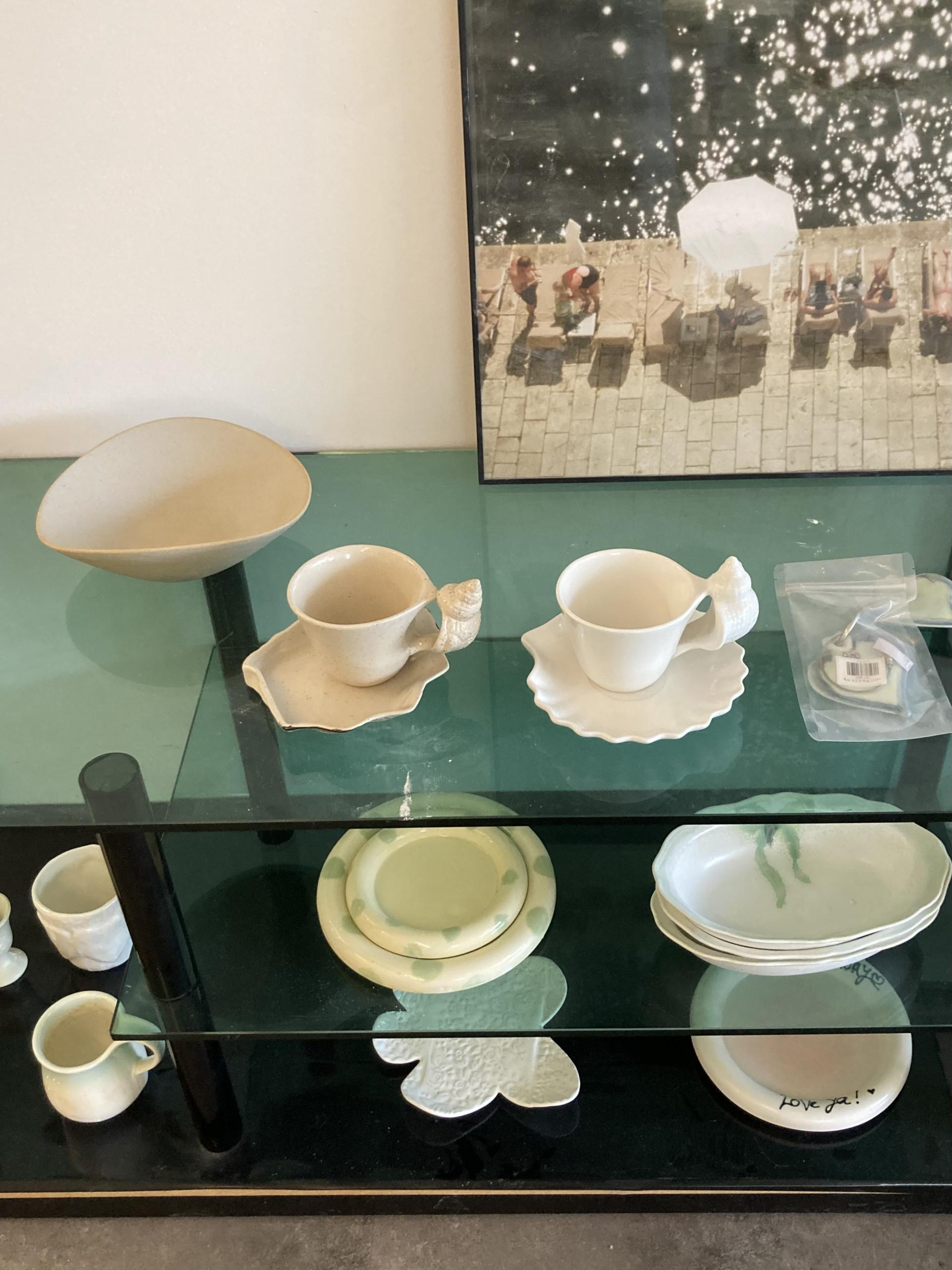 [vijewl] Shell Saucer Set 쉘 소서 세트_화이트