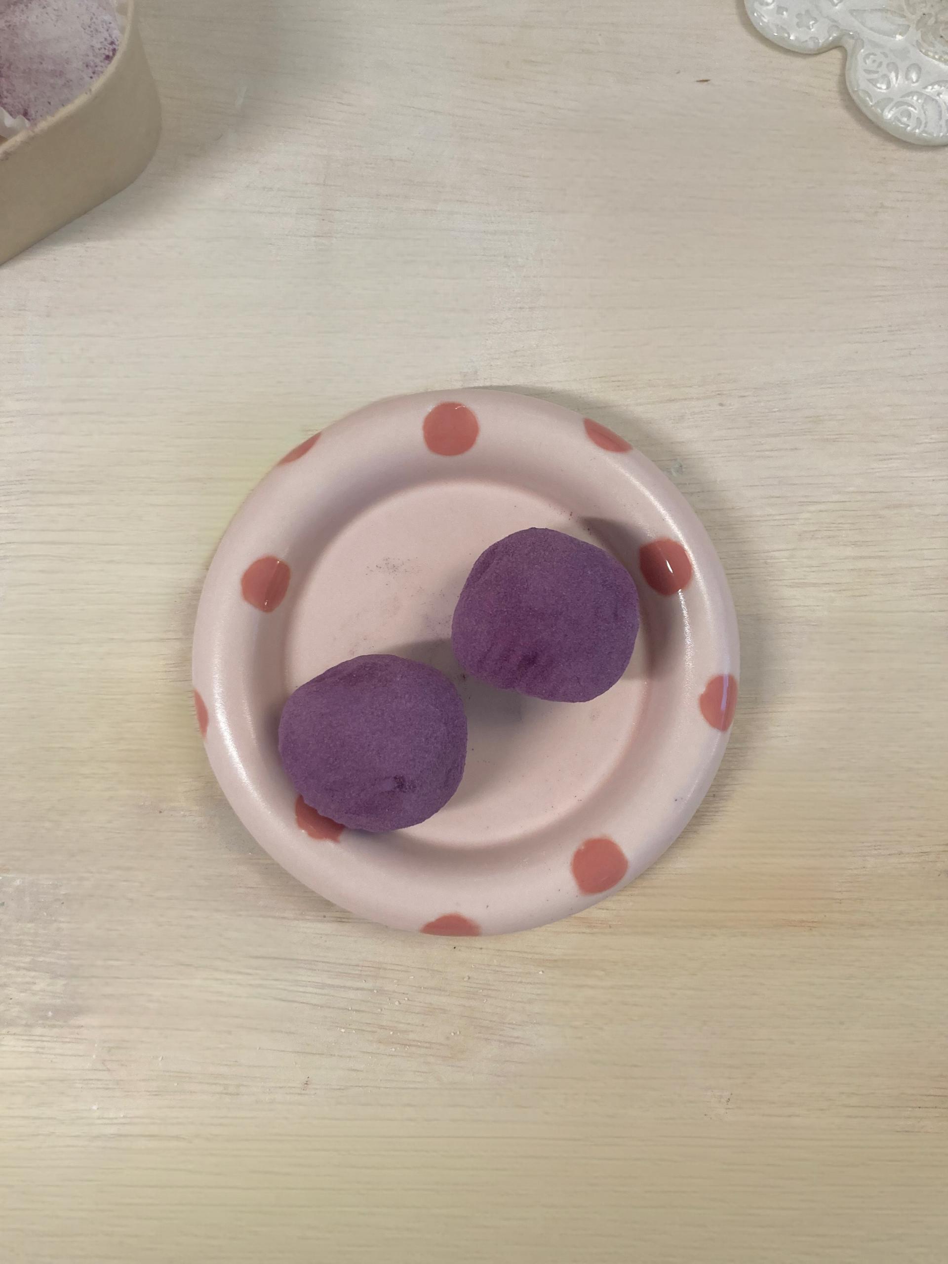 [viviflo]dot ring plate_pink (2 size)/ 도트 링 플레이트 _핑크 (2size)