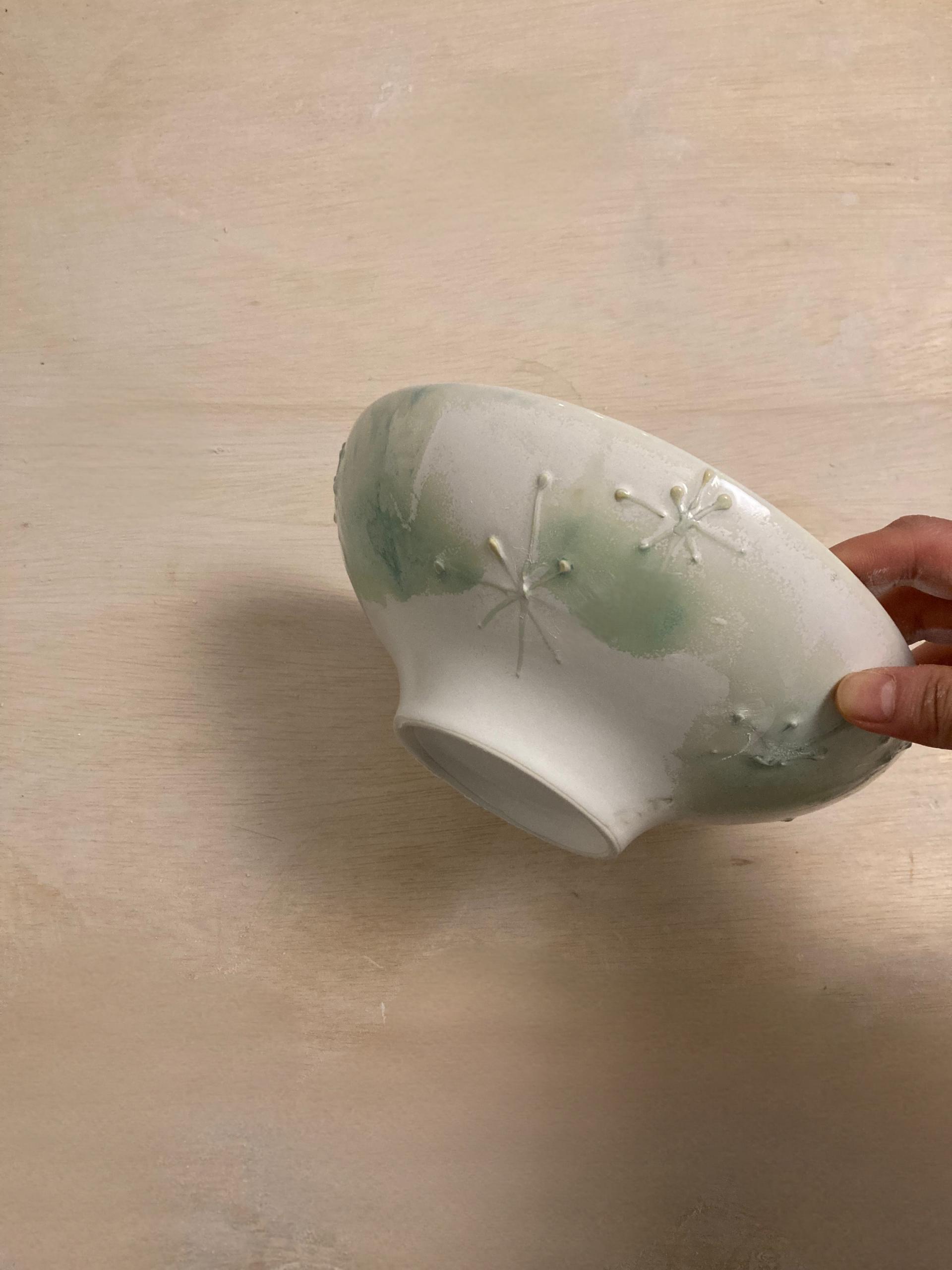[viviflo] snowflower series _ Noodle bowl (2 size)/ 눈꽃 면기 (2size)