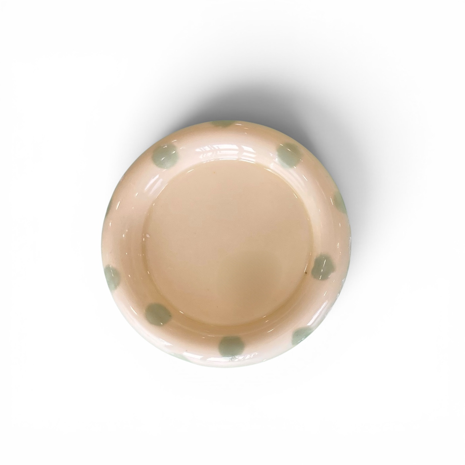 [viviflo]dot ring plate_yellow (2 size)/ 도트 링 플레이트 _노랑 (2size)