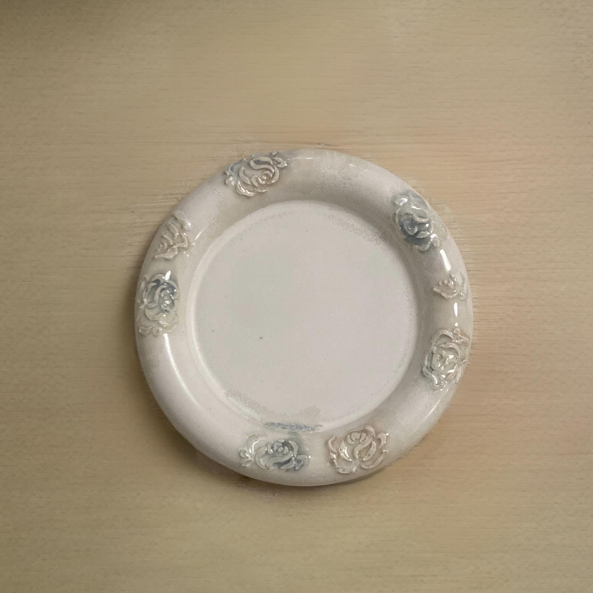 [viviflo] rose series _ ring plate (2 size)/ 로즈 링 플레이트 (2size)