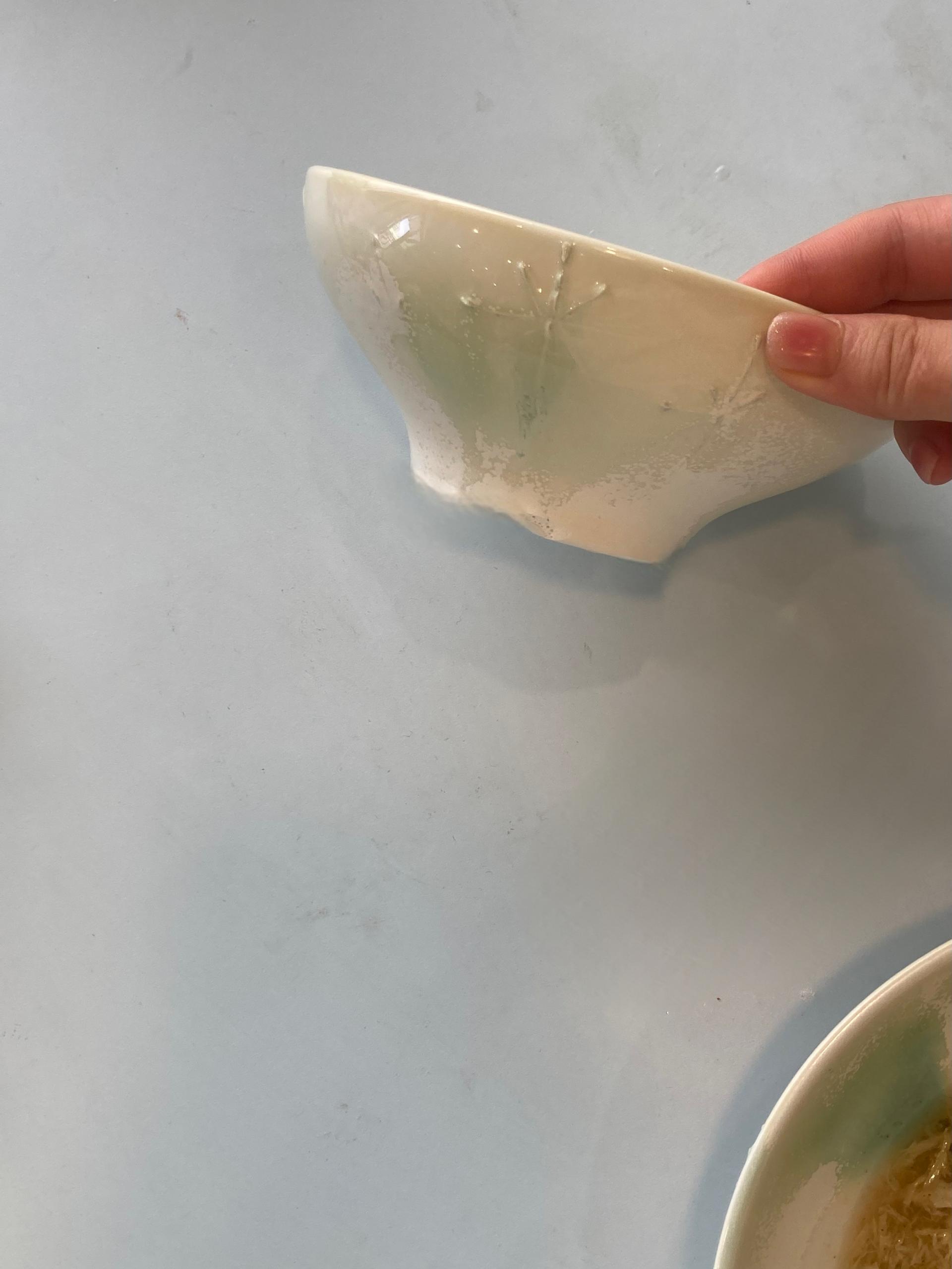 [viviflo] snowflower series _ Noodle bowl (2 size)/ 눈꽃 면기 (2size)