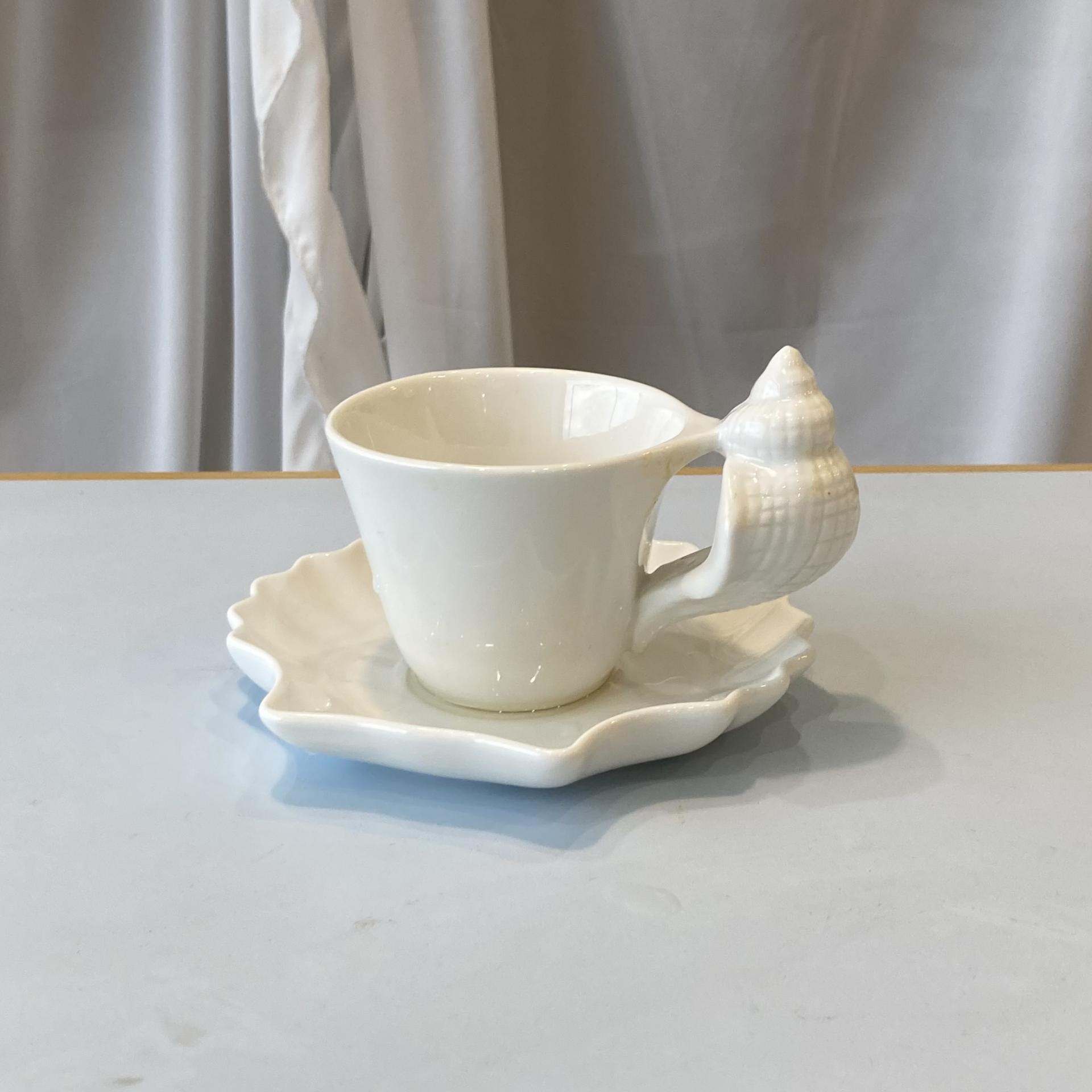 [vijewl] Shell Saucer Set 쉘 소서 세트_화이트