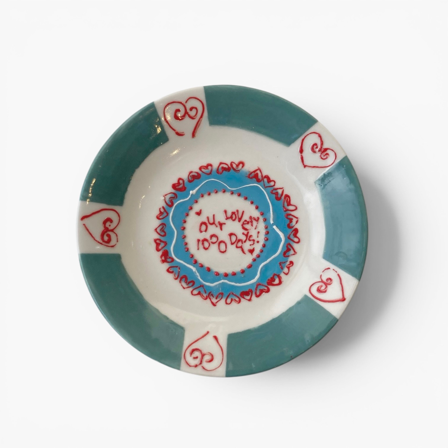 [문구추가] hidden letter plate 02 / 히든레터 커스텀 접시 02(3size)