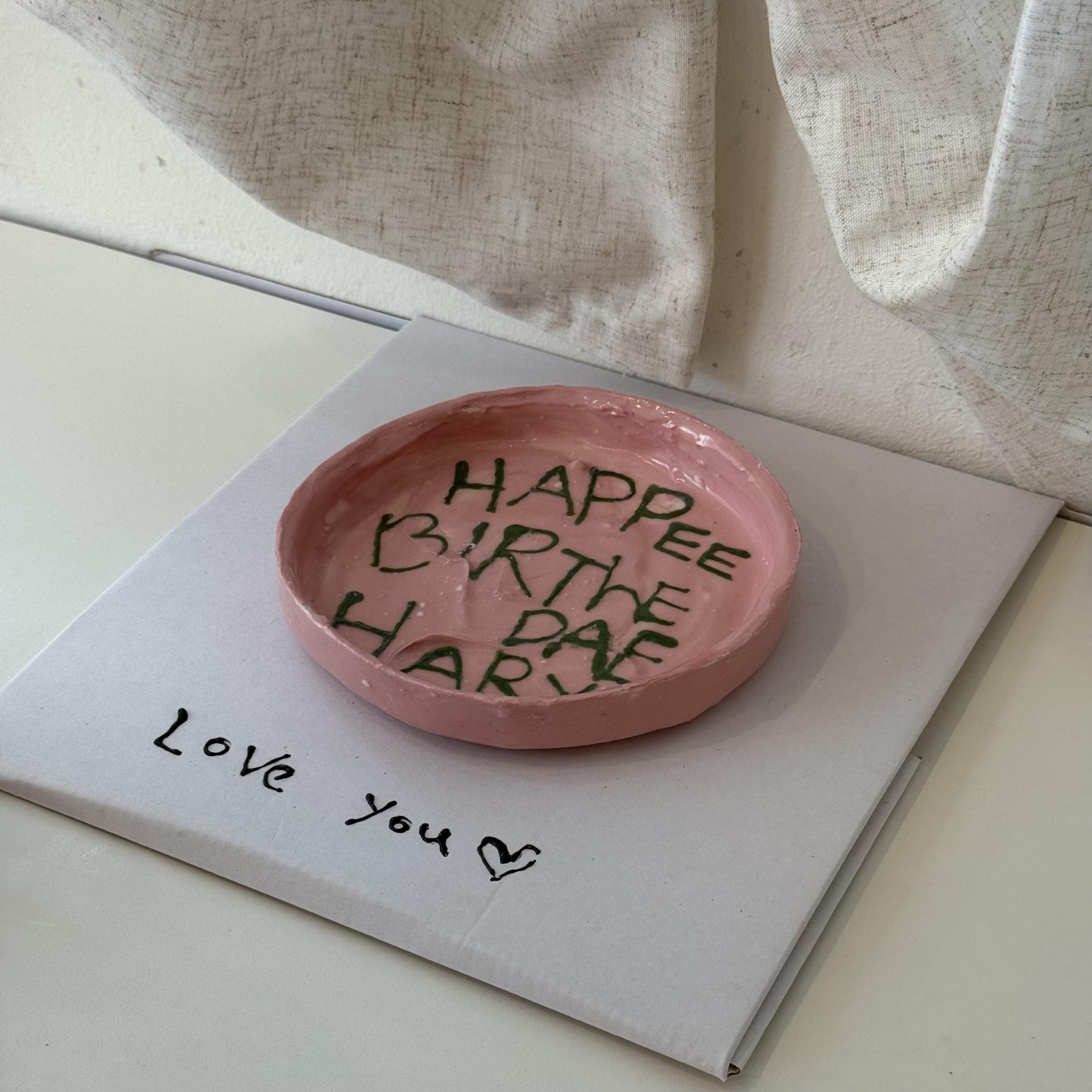 [주문제작] custom cake plate 01/ 커스텀 케이크 접시 01 (2size)