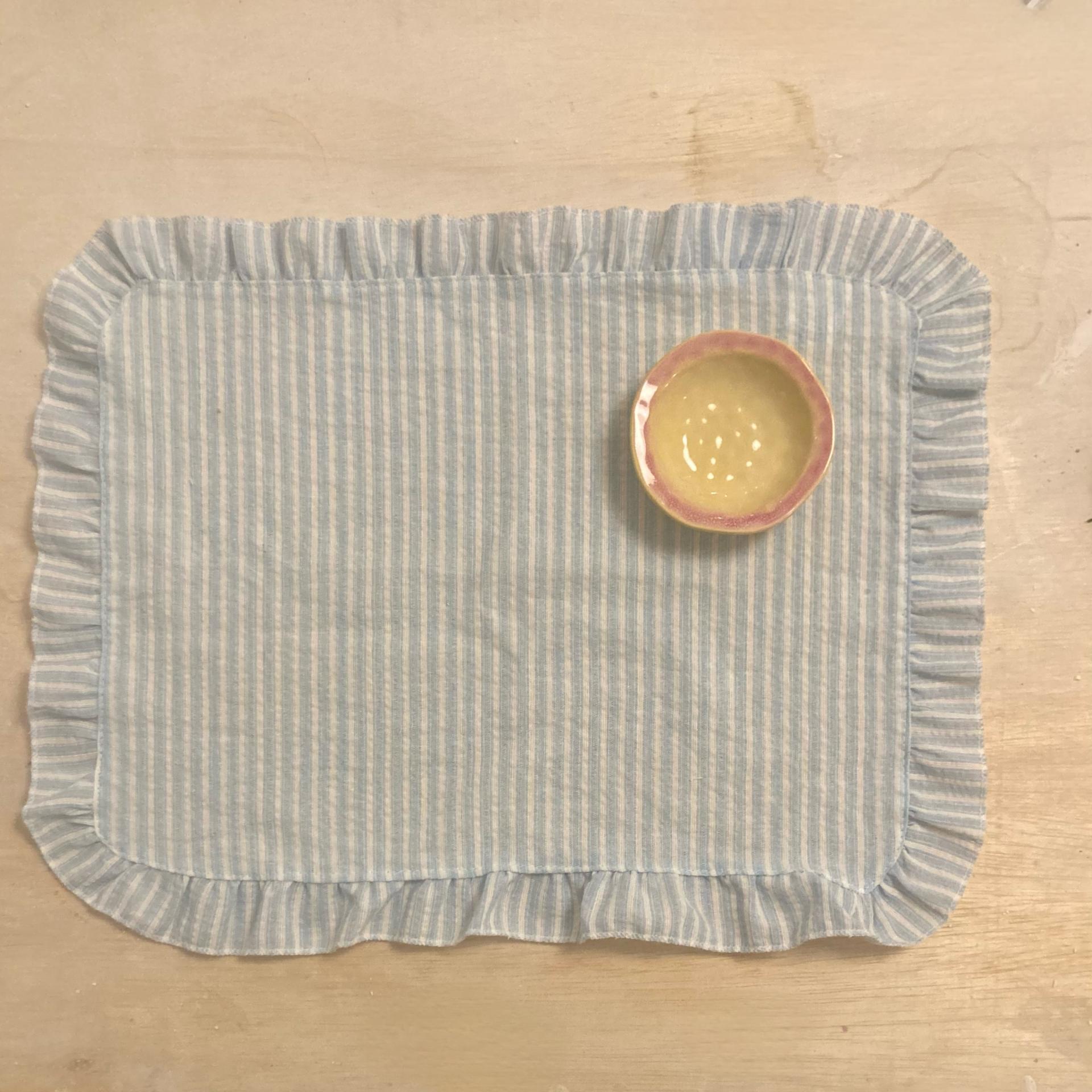 [vijewl] stripe tabelcloth 스트라이프 테이블보 _블루