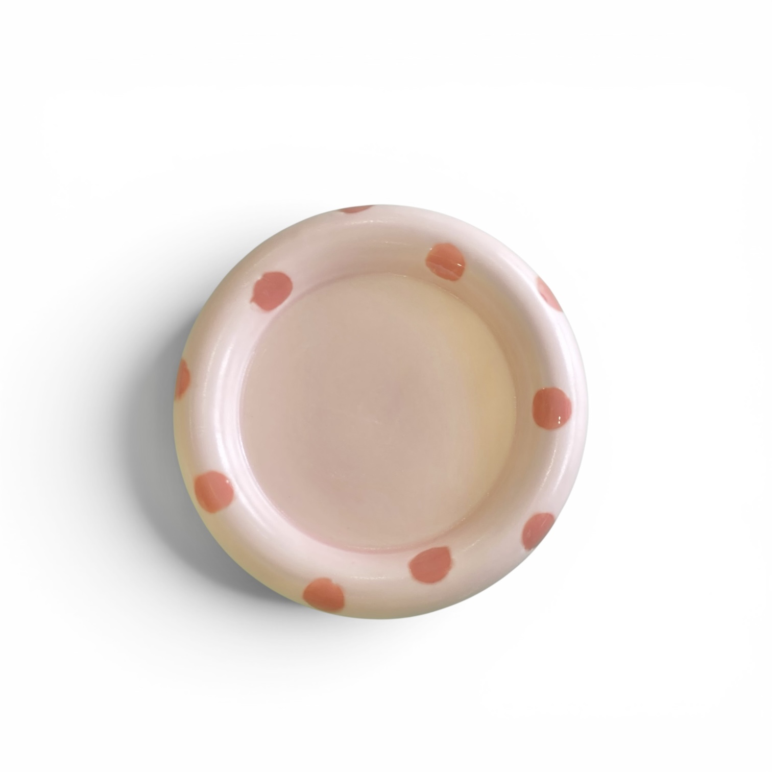 [viviflo]dot ring plate_pink (2 size)/ 도트 링 플레이트 _핑크 (2size)
