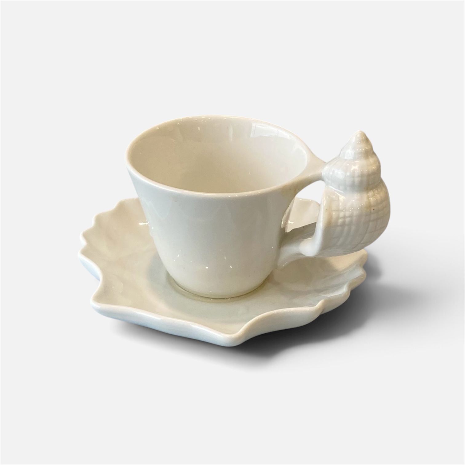 [vijewl] Shell Saucer Set 쉘 소서 세트_화이트