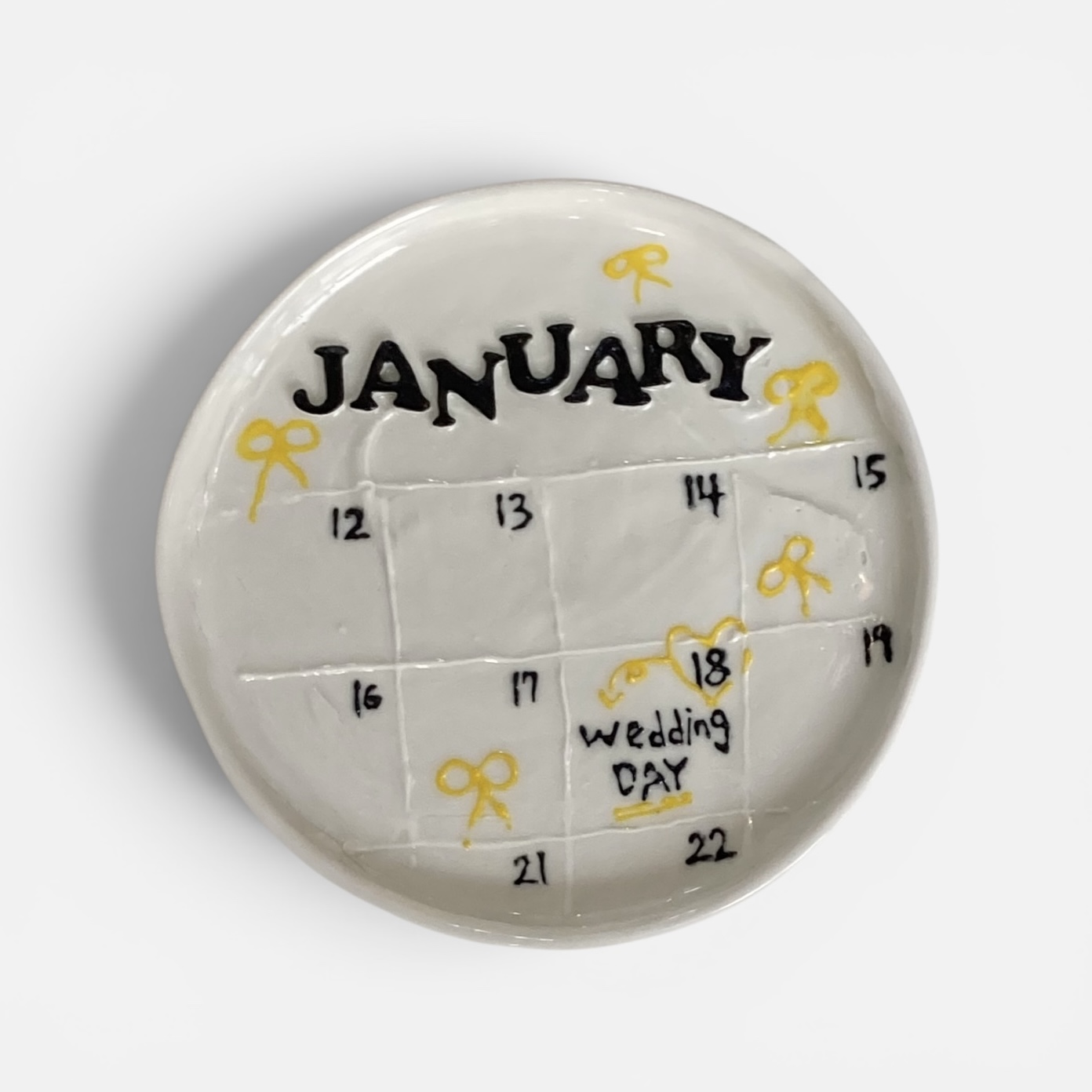 [주문제작] custom calendar plate / 커스텀 달력 접시 (2size)