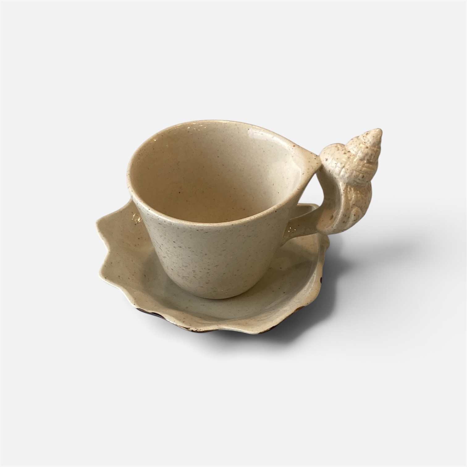 [vijewl] Shell Saucer Set 쉘 소서 세트_베이지