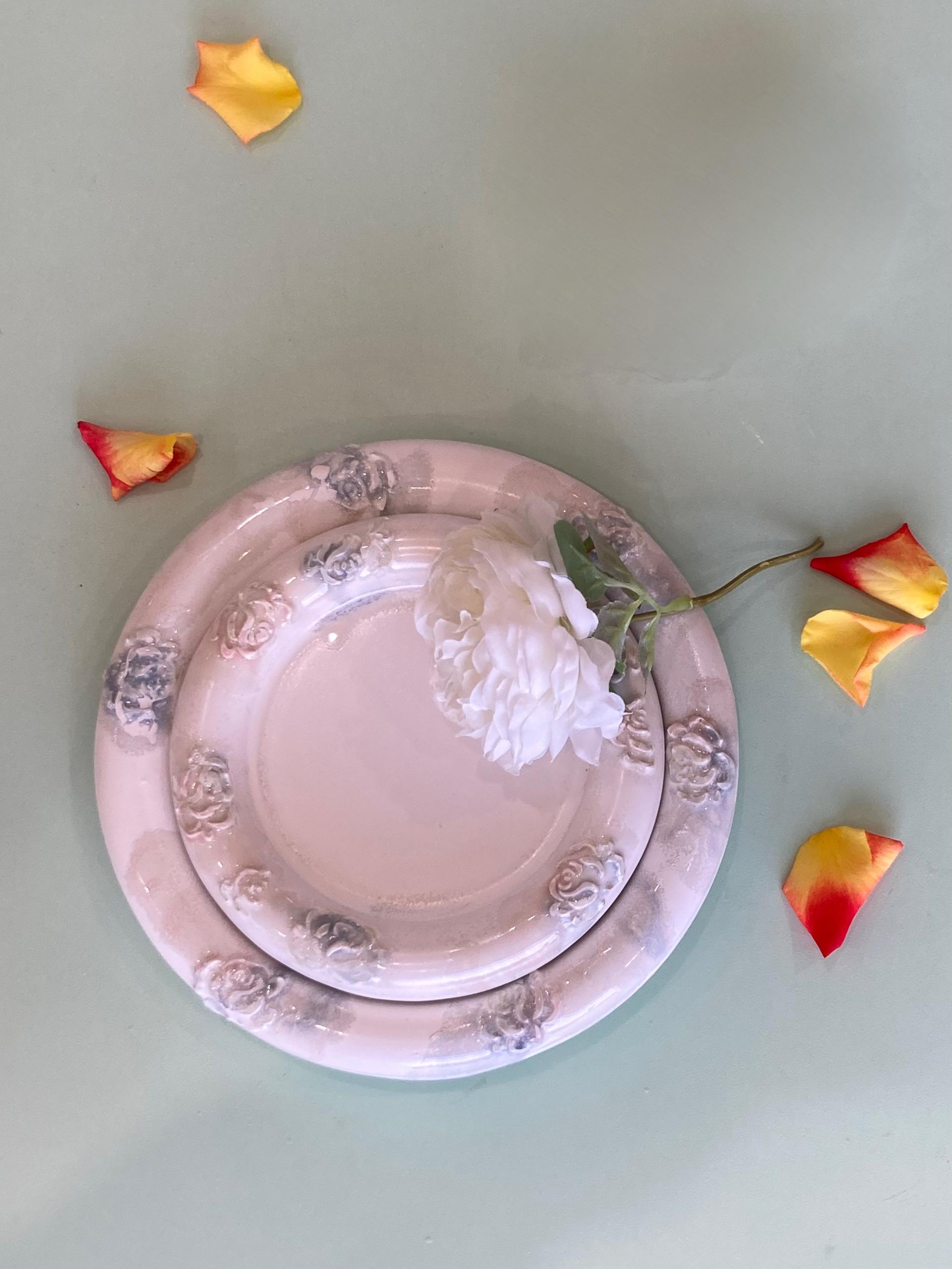 [viviflo] rose series _ ring plate (2 size)/ 로즈 링 플레이트 (2size)