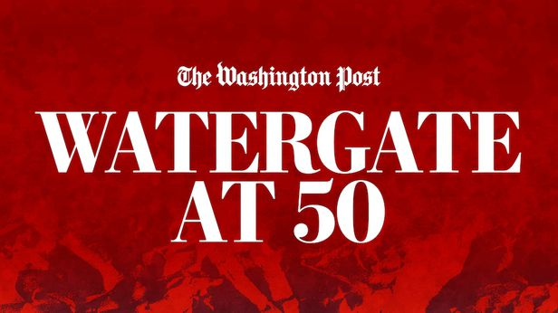 워싱턴포스트의 '워터게이트 보도 50주년' 로고