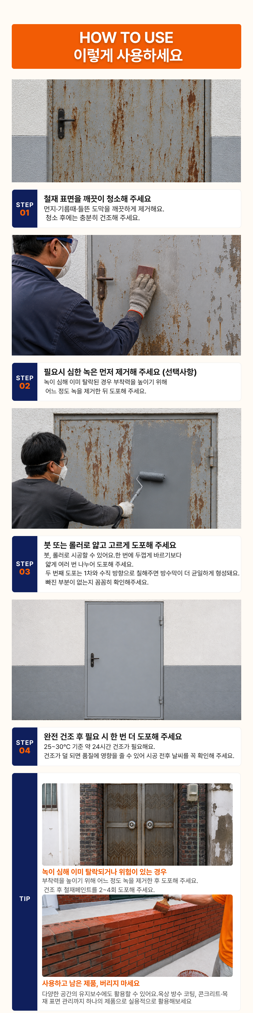 철재 부식방지 코팅재 4kg