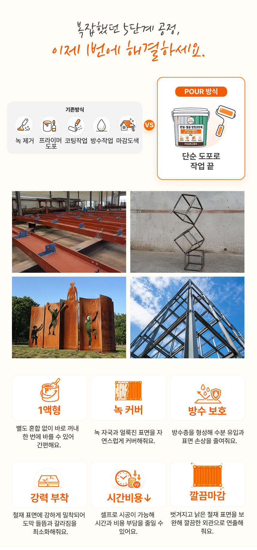 판넬 철골 방청코트재 4kg
