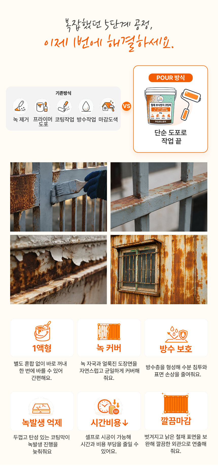 철재 부식방지 코팅재 4kg