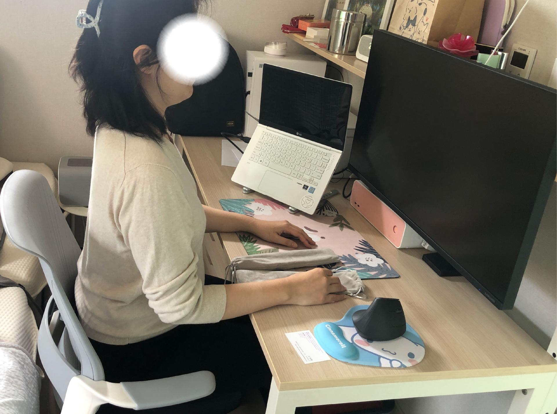 작업 특징: 연구직 특성 상 컴퓨터 오래 사용