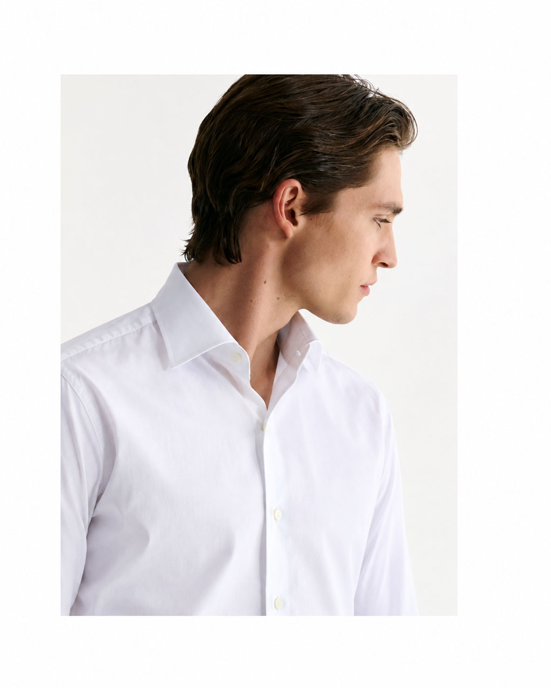 White Stretch Dress Shirt