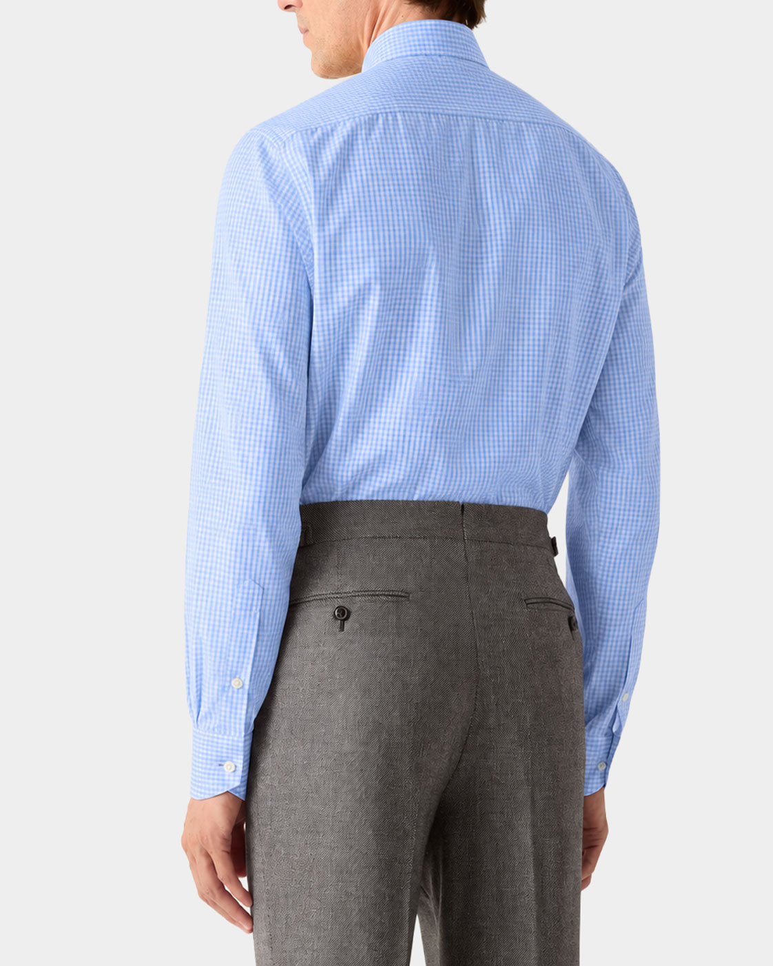 Blue Gingham Check Shirt