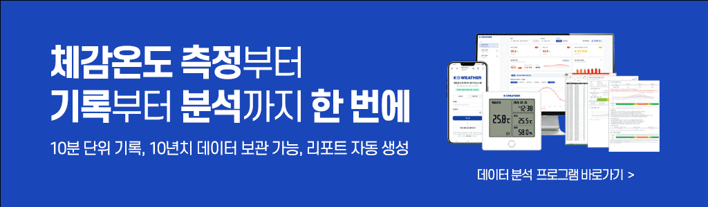 케이웨더 데이터 저장형 체감온도계 KW-STS