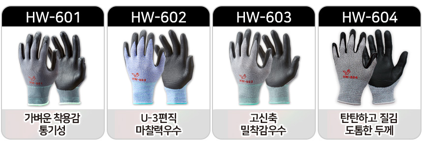 한우장갑 NBR코팅 터치강화 HW-601 *특가행사중*
