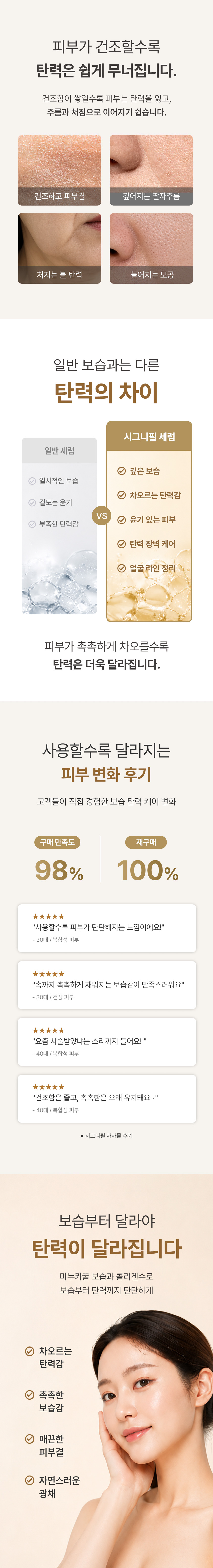 [마누카꿀 탄력세럼] 시그니필 허니 몰로키아 코어 리프팅 세럼 50ml