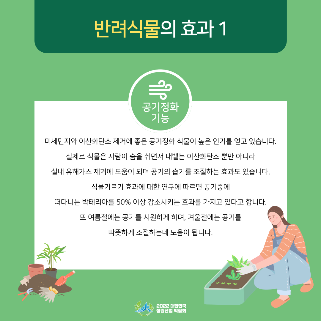 반려식물 키우기 : 2022 대한민국 정원산업박람회