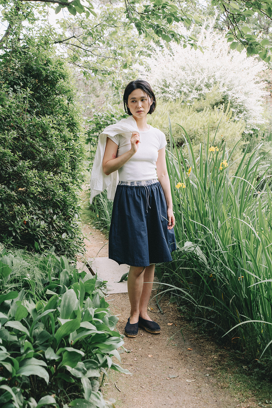 Hand Weaving Shorts :Navy