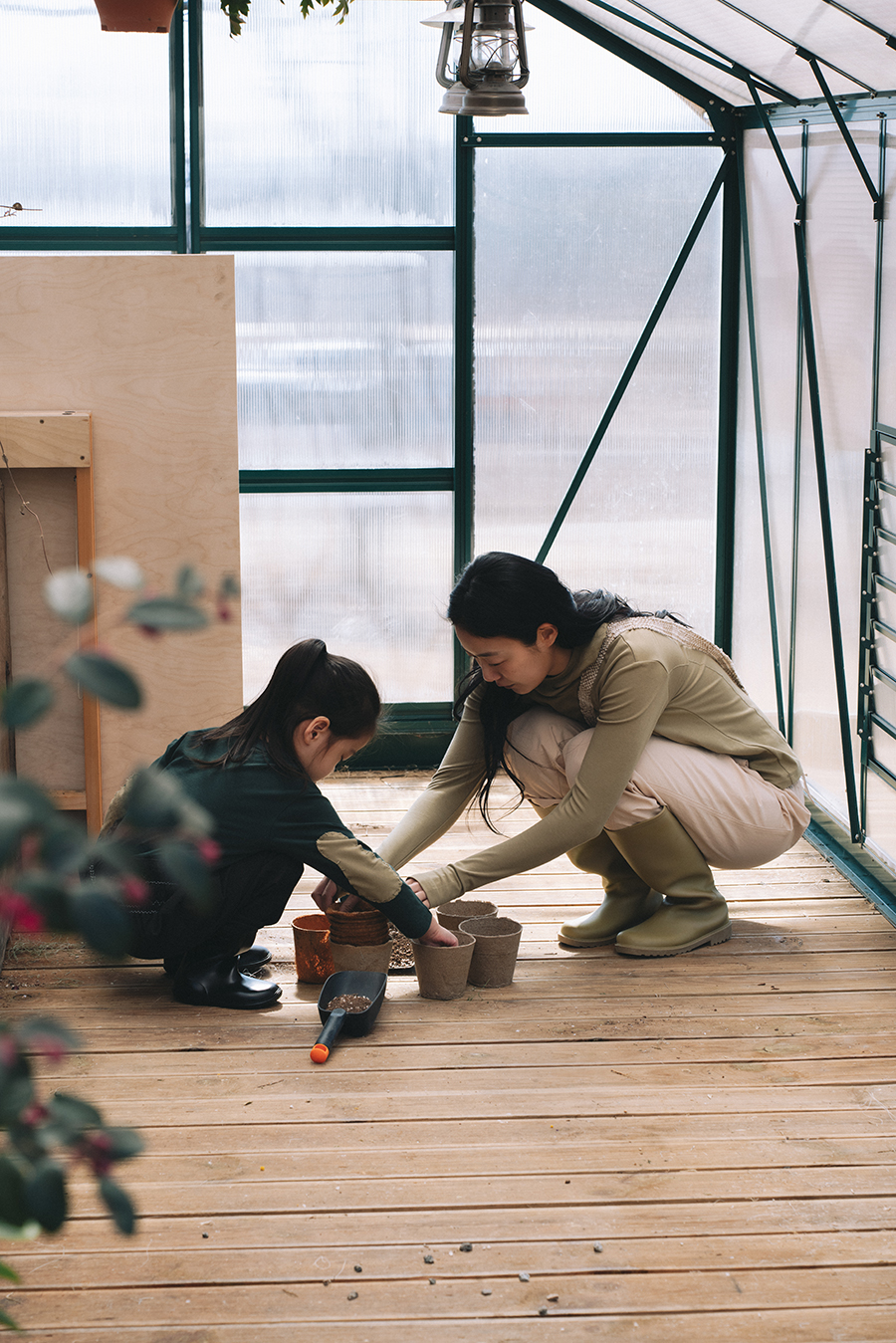 (9/1 출시예정) Gardening Pants Kids :Pink