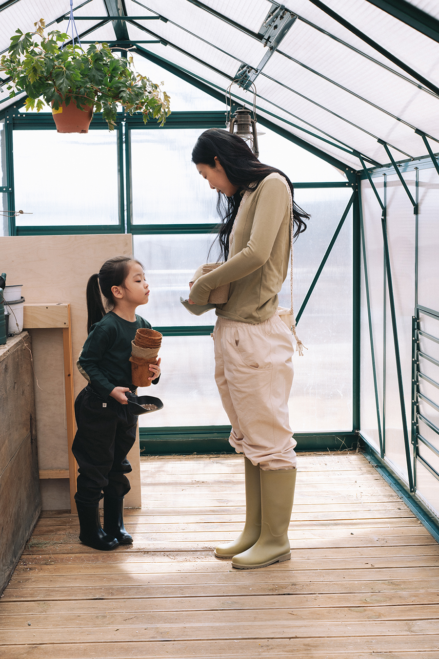 (9/1 출시예정) Gardening Pants Kids :Pink