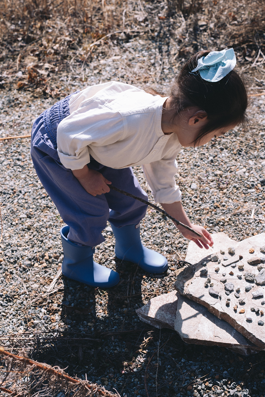 (9/1 출시예정) Gardening Pants Kids :Sumi black