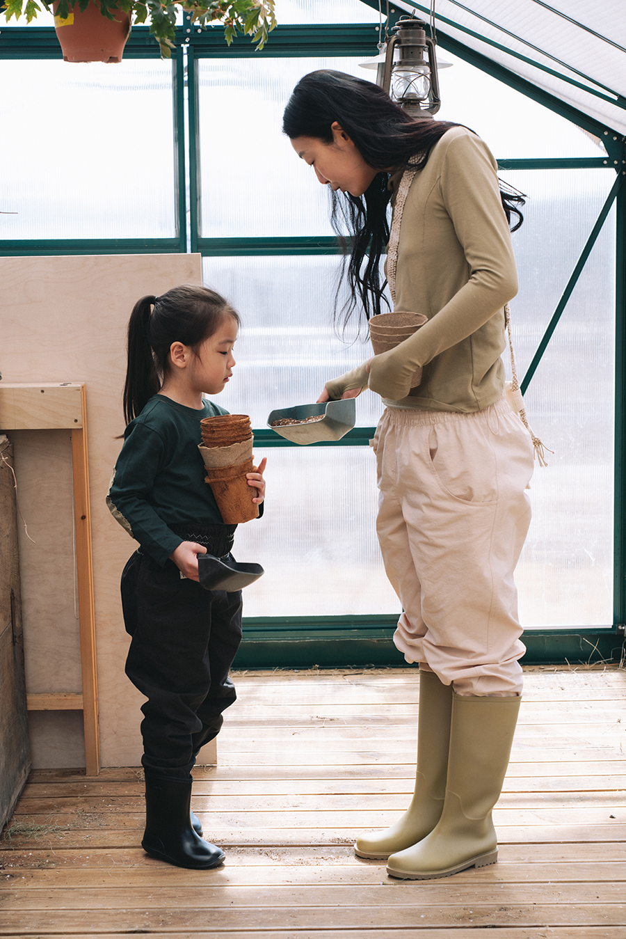 (9/1 출시예정) Gardening Pants Kids :Pink