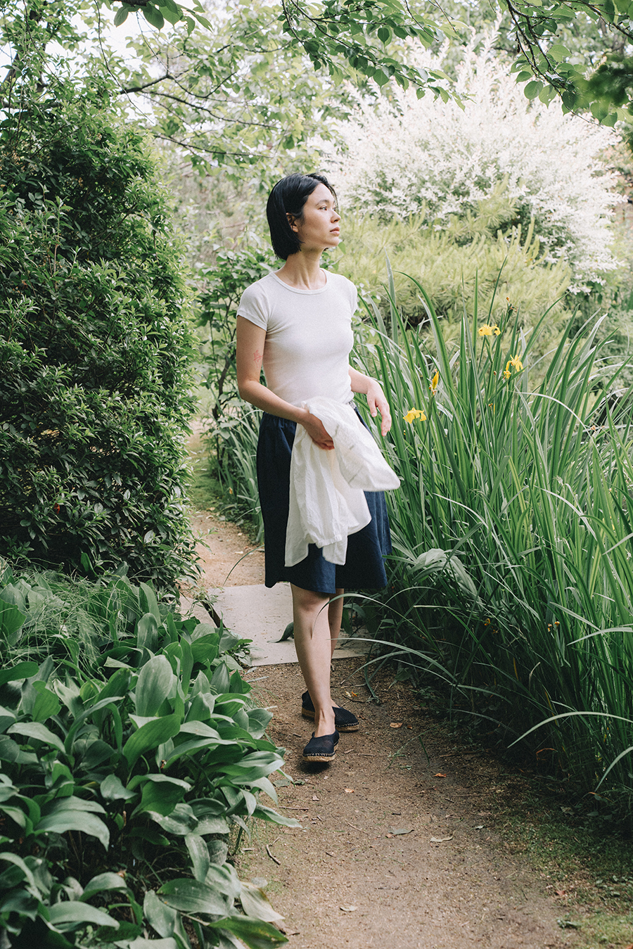 Hand Weaving Shorts :Navy